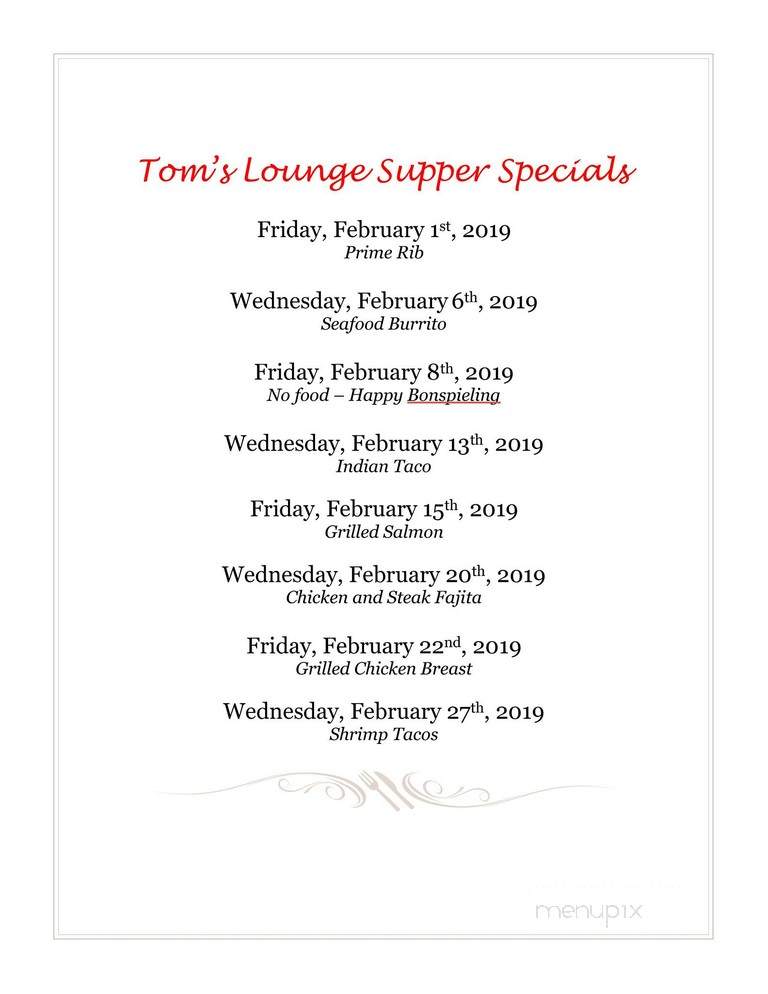 Tom's Lounge - Forest River, ND