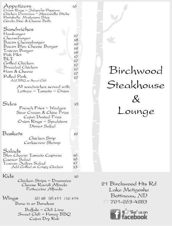 Birchwood Steakhouse & Lounge - Bottineau, ND