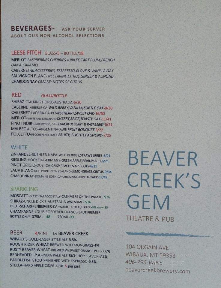 Beaver Creek Brewery - Flagstaff, MT